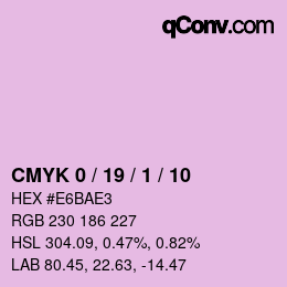 Color code: CMYK 0 / 19 / 1 / 10 | qconv.com