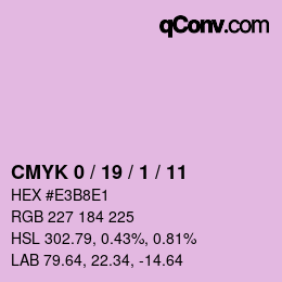 Color code: CMYK 0 / 19 / 1 / 11 | qconv.com