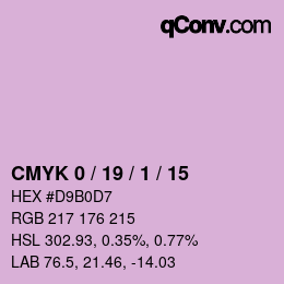 Color code: CMYK 0 / 19 / 1 / 15 | qconv.com