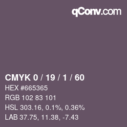 颜色代码: CMYK 0 / 19 / 1 / 60 | qconv.com