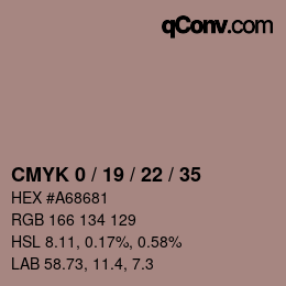 Color code: CMYK 0 / 19 / 22 / 35 | qconv.com