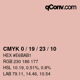 カラーコード: CMYK 0 / 19 / 23 / 10 | qconv.com