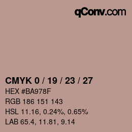Color code: CMYK 0 / 19 / 23 / 27 | qconv.com