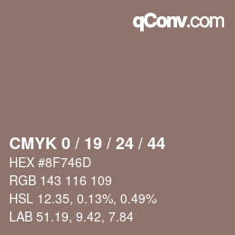 Color code: CMYK 0 / 19 / 24 / 44 | qconv.com