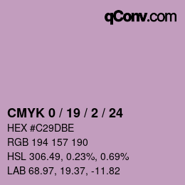 Color code: CMYK 0 / 19 / 2 / 24 | qconv.com