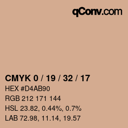 カラーコード: CMYK 0 / 19 / 32 / 17 | qconv.com