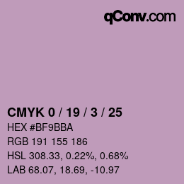 Color code: CMYK 0 / 19 / 3 / 25 | qconv.com