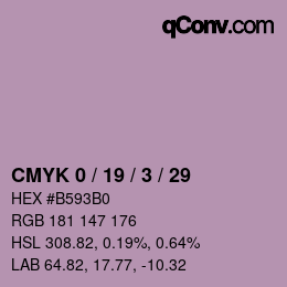 颜色代码: CMYK 0 / 19 / 3 / 29 | qconv.com
