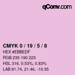 Color code: CMYK 0 / 19 / 5 / 8 | qconv.com