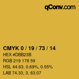 Color code: CMYK 0 / 19 / 73 / 14 | qconv.com