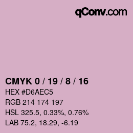 Color code: CMYK 0 / 19 / 8 / 16 | qconv.com