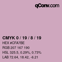 Color code: CMYK 0 / 19 / 8 / 19 | qconv.com