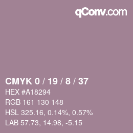 Color code: CMYK 0 / 19 / 8 / 37 | qconv.com