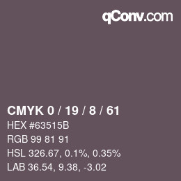 Color code: CMYK 0 / 19 / 8 / 61 | qconv.com