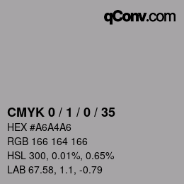Color code: CMYK 0 / 1 / 0 / 35 | qconv.com