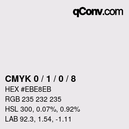 Código de color: CMYK 0 / 1 / 0 / 8 | qconv.com