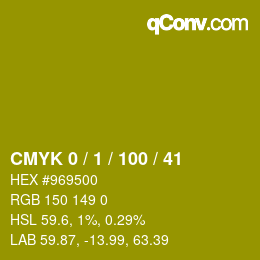 Color code: CMYK 0 / 1 / 100 / 41 | qconv.com