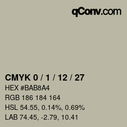 Color code: CMYK 0 / 1 / 12 / 27 | qconv.com