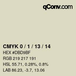 カラーコード: CMYK 0 / 1 / 13 / 14 | qconv.com