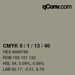 颜色代码: CMYK 0 / 1 / 13 / 40 | qconv.com