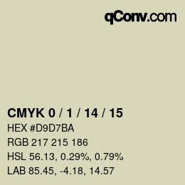 カラーコード: CMYK 0 / 1 / 14 / 15 | qconv.com