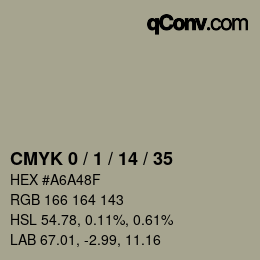 颜色代码: CMYK 0 / 1 / 14 / 35 | qconv.com
