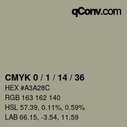 颜色代码: CMYK 0 / 1 / 14 / 36 | qconv.com