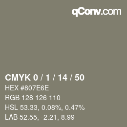Color code: CMYK 0 / 1 / 14 / 50 | qconv.com