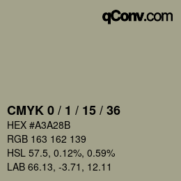 颜色代码: CMYK 0 / 1 / 15 / 36 | qconv.com