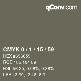 Color code: CMYK 0 / 1 / 15 / 59 | qconv.com