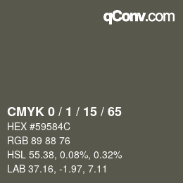 Color code: CMYK 0 / 1 / 15 / 65 | qconv.com