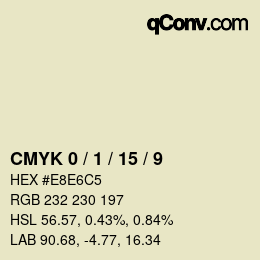 Color code: CMYK 0 / 1 / 15 / 9 | qconv.com