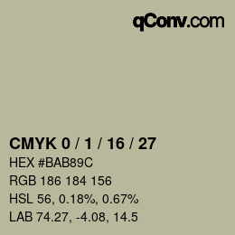 Color code: CMYK 0 / 1 / 16 / 27 | qconv.com