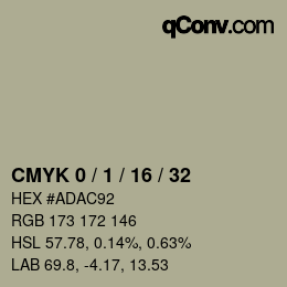 カラーコード: CMYK 0 / 1 / 16 / 32 | qconv.com