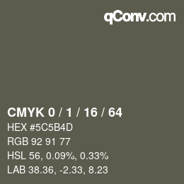 Color code: CMYK 0 / 1 / 16 / 64 | qconv.com