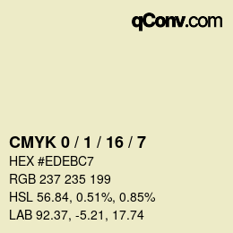 Color code: CMYK 0 / 1 / 16 / 7 | qconv.com