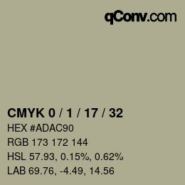 カラーコード: CMYK 0 / 1 / 17 / 32 | qconv.com