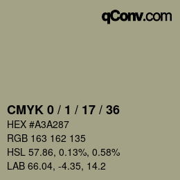 颜色代码: CMYK 0 / 1 / 17 / 36 | qconv.com