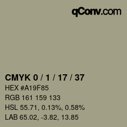 カラーコード: CMYK 0 / 1 / 17 / 37 | qconv.com