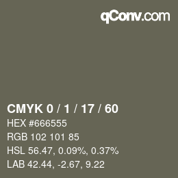 Color code: CMYK 0 / 1 / 17 / 60 | qconv.com