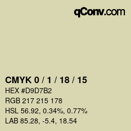 Color code: CMYK 0 / 1 / 18 / 15 | qconv.com