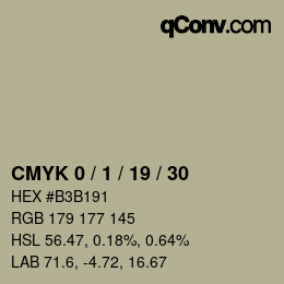 Color code: CMYK 0 / 1 / 19 / 30 | qconv.com