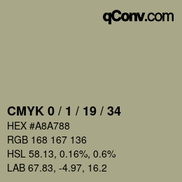 Color code: CMYK 0 / 1 / 19 / 34 | qconv.com