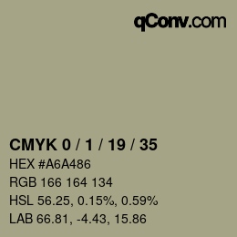 Color code: CMYK 0 / 1 / 19 / 35 | qconv.com