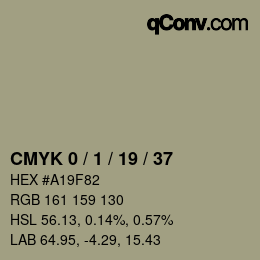 カラーコード: CMYK 0 / 1 / 19 / 37 | qconv.com