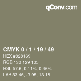 Color code: CMYK 0 / 1 / 19 / 49 | qconv.com