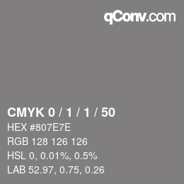 Color code: CMYK 0 / 1 / 1 / 50 | qconv.com