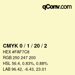 Color code: CMYK 0 / 1 / 20 / 2 | qconv.com
