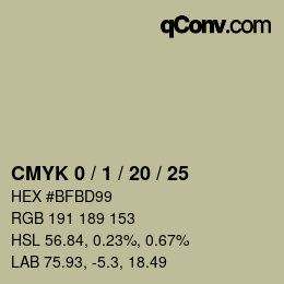 Color code: CMYK 0 / 1 / 20 / 25 | qconv.com