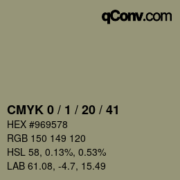 Color code: CMYK 0 / 1 / 20 / 41 | qconv.com